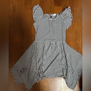 Crewcuts Striped Black and White Kids Dress size 8